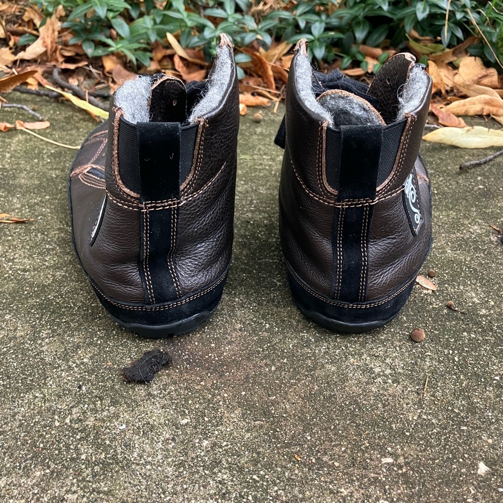 Magical Shoes Brand, 38/39, Barefoot Minimalist Brown, Tie, Zip Ankle Boots - Picture 4 of 11
